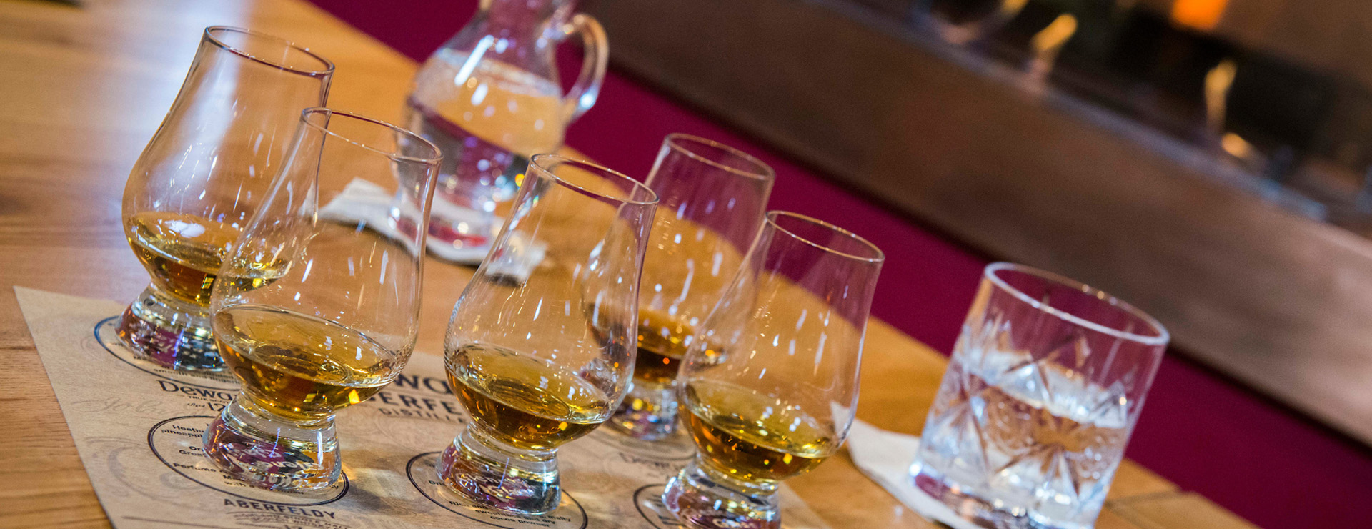 Private whisky tastings at Dewar's Aberfeldy Distillery